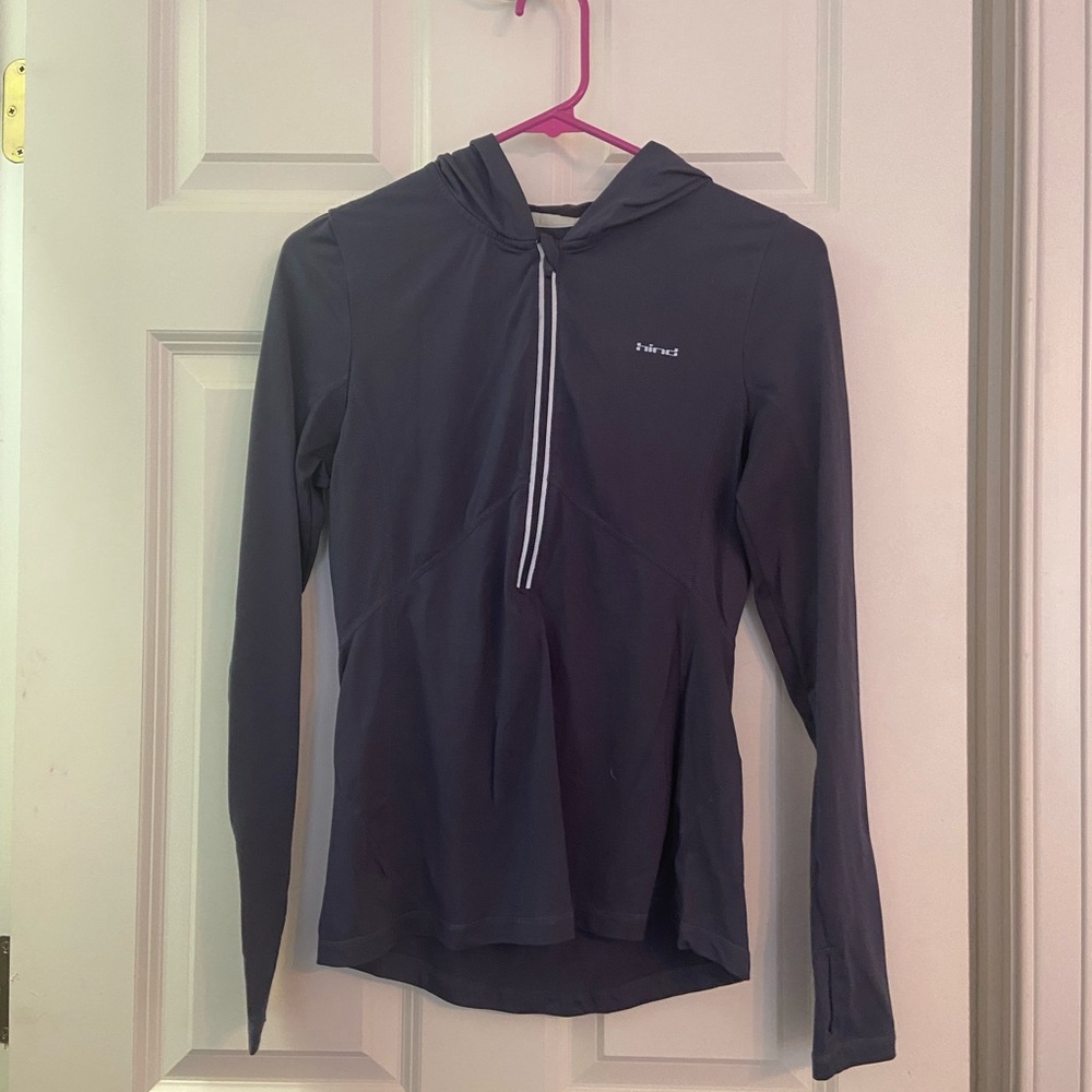 Grey Hind 3/4 zip running jacket